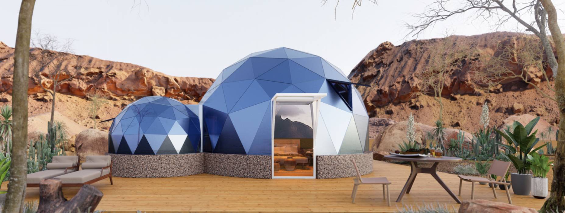 和龙市球形智能光伏玻璃星空房